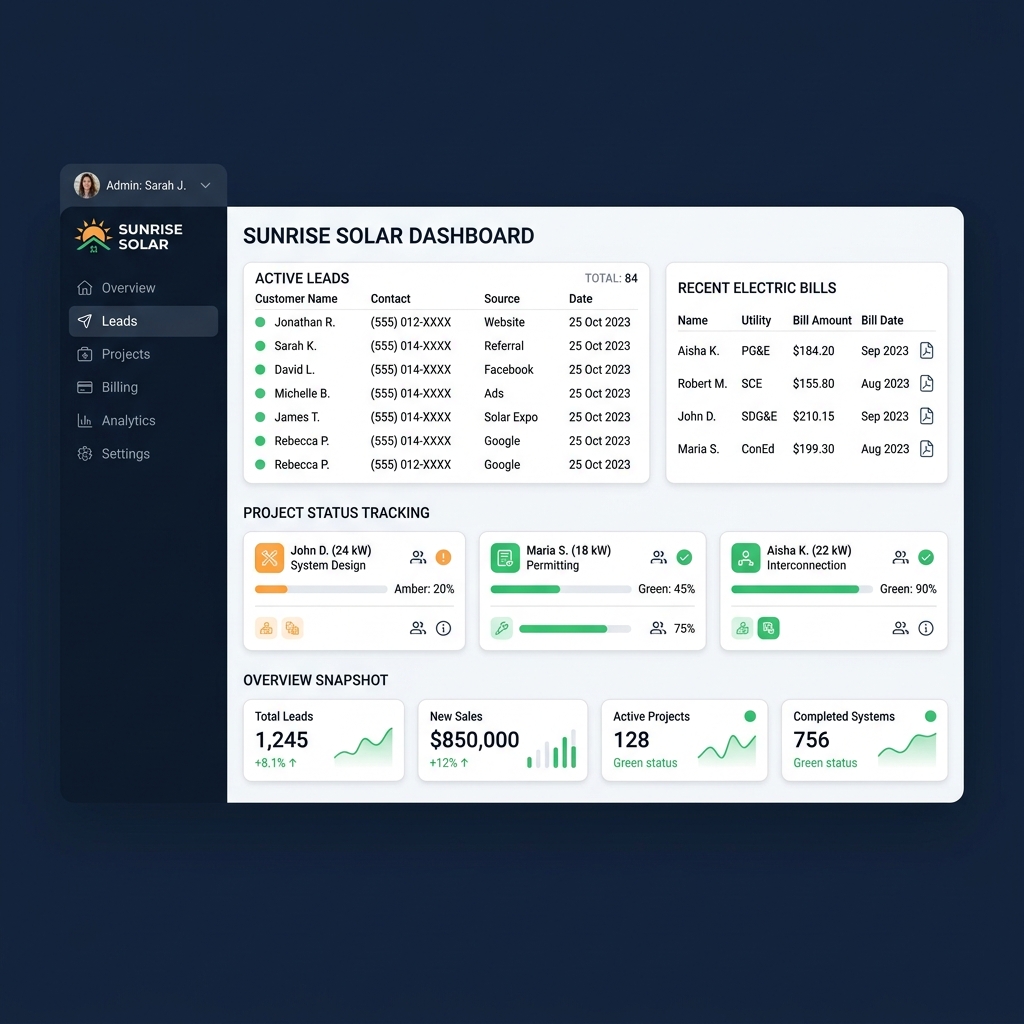 TidSolar Dashboard