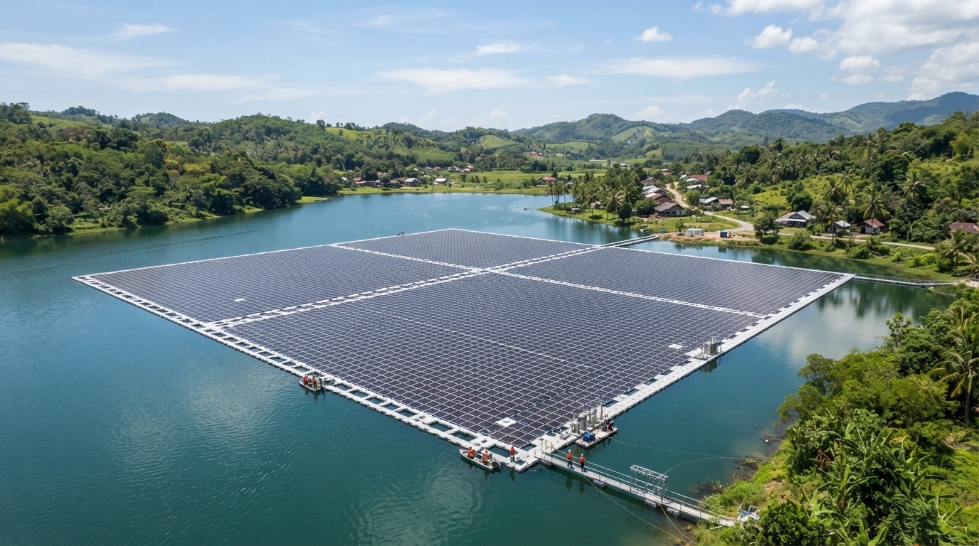 โซลาร์ลอยน้ำ (Floating Solar) ทางเลือกใหม่ประหยัดพื้นที่